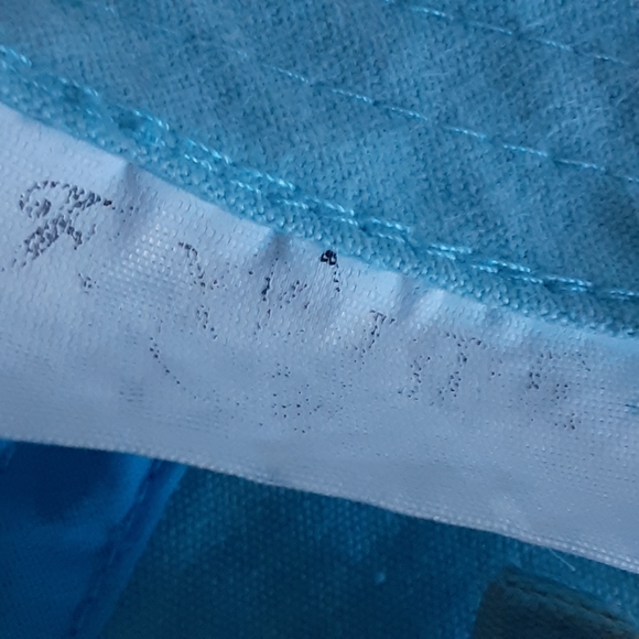 FoxFire Embellished Hook and Loop Adjustable Back Pale Blue Galloping Mustang - Picture 6 of 8